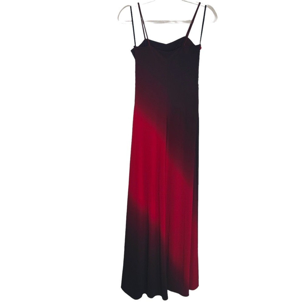 Vintage Happy Joe’s Size Small Black Red Ombré Maxi Evening Formal Gown Dress - Picture 7 of 10